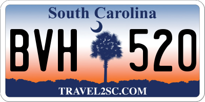 SC license plate BVH520