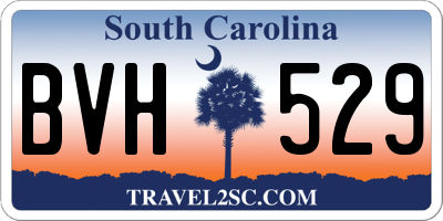 SC license plate BVH529