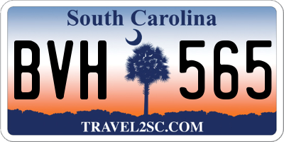 SC license plate BVH565