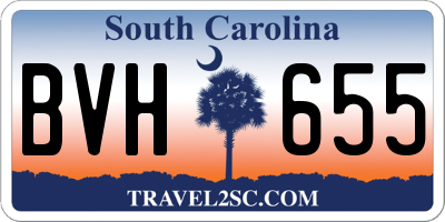 SC license plate BVH655