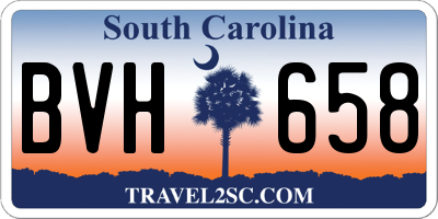 SC license plate BVH658