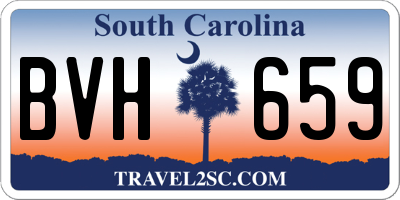 SC license plate BVH659