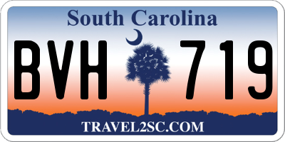 SC license plate BVH719