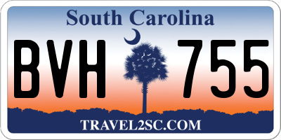 SC license plate BVH755