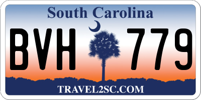 SC license plate BVH779