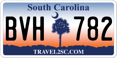 SC license plate BVH782