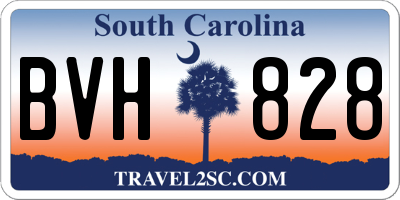 SC license plate BVH828