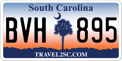 SC license plate BVH895