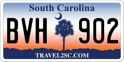 SC license plate BVH902