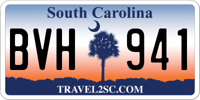 SC license plate BVH941