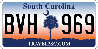 SC license plate BVH969