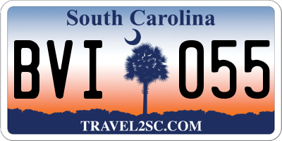SC license plate BVI055