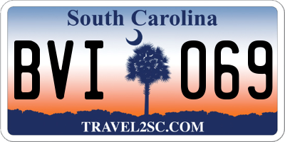 SC license plate BVI069