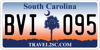 SC license plate BVI095