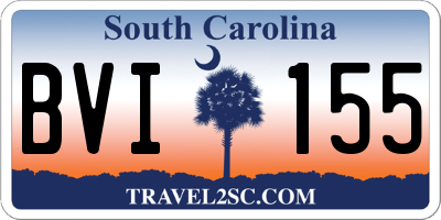 SC license plate BVI155