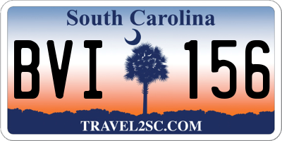 SC license plate BVI156