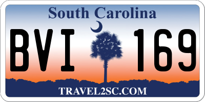 SC license plate BVI169