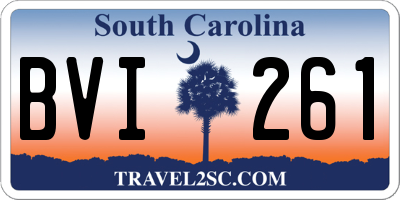 SC license plate BVI261