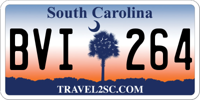 SC license plate BVI264