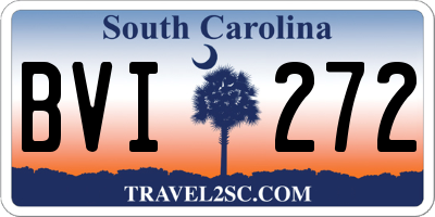 SC license plate BVI272