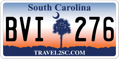 SC license plate BVI276