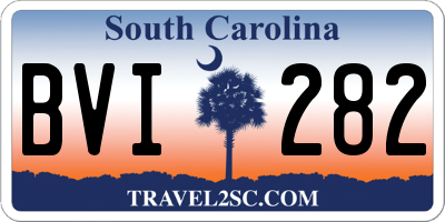 SC license plate BVI282