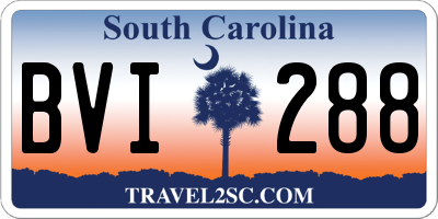 SC license plate BVI288