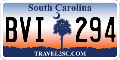 SC license plate BVI294