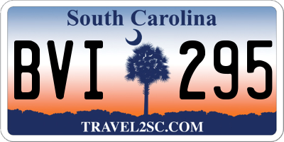 SC license plate BVI295