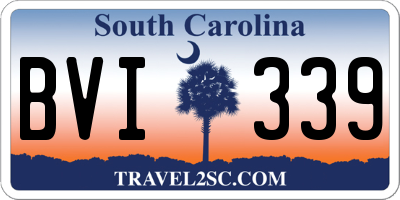 SC license plate BVI339