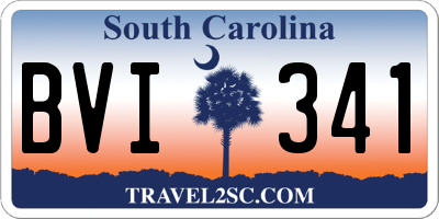 SC license plate BVI341