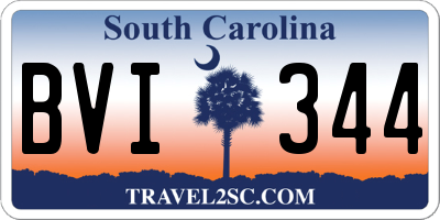 SC license plate BVI344