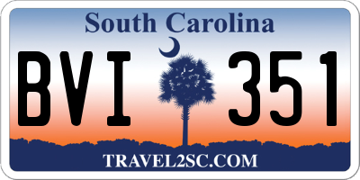 SC license plate BVI351