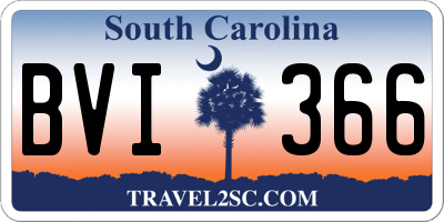 SC license plate BVI366