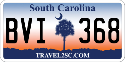 SC license plate BVI368