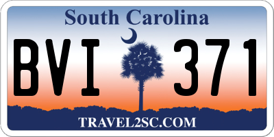 SC license plate BVI371