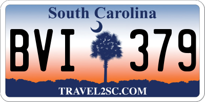 SC license plate BVI379