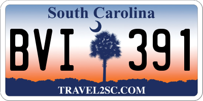 SC license plate BVI391