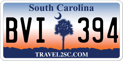 SC license plate BVI394
