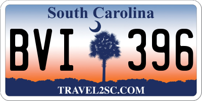SC license plate BVI396