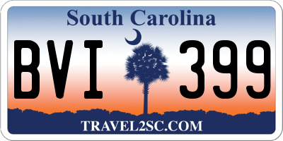 SC license plate BVI399