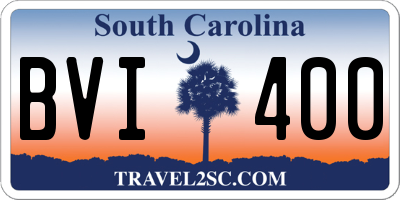 SC license plate BVI400