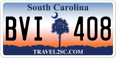 SC license plate BVI408