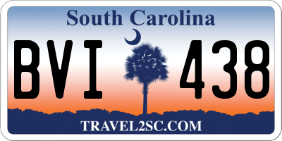 SC license plate BVI438