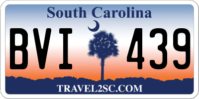 SC license plate BVI439