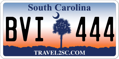 SC license plate BVI444