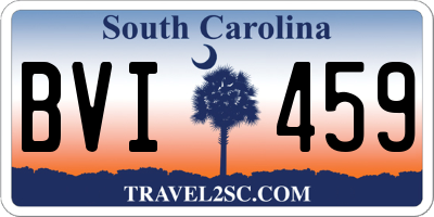SC license plate BVI459