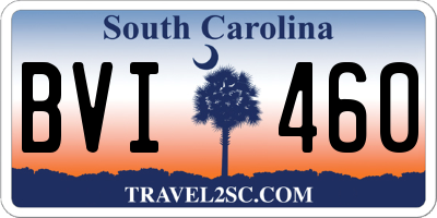 SC license plate BVI460