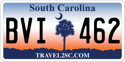 SC license plate BVI462