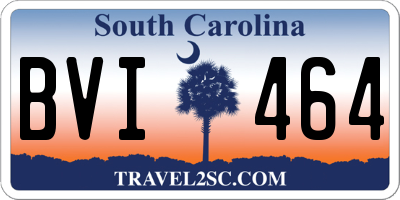 SC license plate BVI464